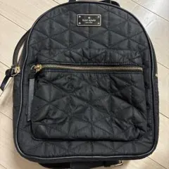 kate spade ブラックリュック キルティング