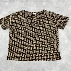 dries van noten 総柄 Tシャツ Vネック 短丈のサムネイル