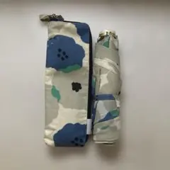 花柄 折り畳み傘 ケース付き