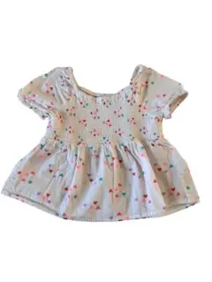 Cat & Jack ハート柄 半袖ブラウス S (6/7)