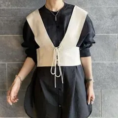 PAGEBOY 2WAY レースアップビスチェ ベージュ