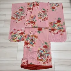 久しぶりの出品❗️振袖セット❗️総絞り しつけ糸付き❗️FOXファー