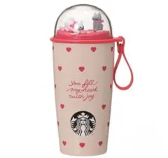 スタバ バレンタイン2026 カップシェイプステンレスボトル ハート 猫