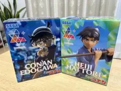 名探偵コナン　江戸川コナン・服部平次フィギュア　Luminasta