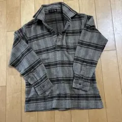 Jack Nicklaus 長袖シャツ チェック柄 グレー M