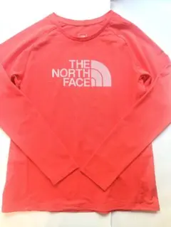 THE NORTH FACE オレンジ長袖Tシャツ M