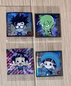ドラゴンボール 超戦士シール ウエハース GR 4枚セット 超6-14 パン 等