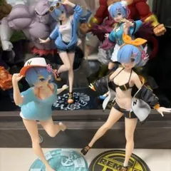 琥*珀様 リペイントフィギュア レム ジャンパー水着 Re:ゼロから始める