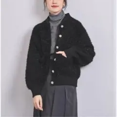 ノーカラージャケット カーディガン