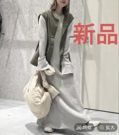 レプシィム　ワッフルマーメイドワンピース　グレー 新品