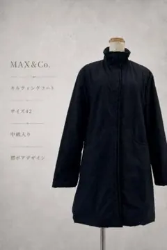 MAX&Co. マックスアンドコー 中綿コート キルティング 黒 42 L