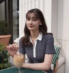 Herlipto●Scalloped Polo Dress