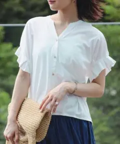 BEAMS HEART スキッパーネック カットソーのサムネイル