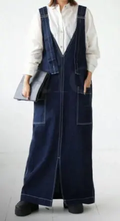 antiquaアンティカ サロペット デニム スカート 大人気商品のサムネイル