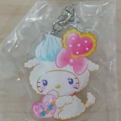 ハローキティ クレヨンしんちゃん コラボカフェ アクリルキーホルダー