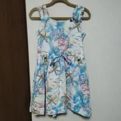 美品 MILK イルカ星空柄ワンピース ノースリーブ フィッシュテール