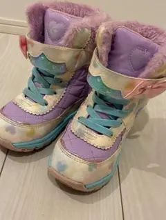 子供用スノーブーツ 17.0EE パープル/マルチカラー