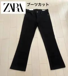 ZARA ザラ　黒　ブーツカットパンツ　新品 EUR 40のサムネイル