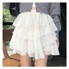 NICE CLAUP ティアードスカート