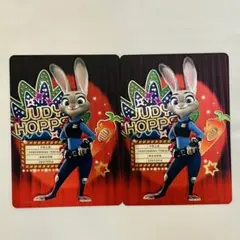 ズートピア　ズートピア2 オーマイカフェ 事前予約　コレクションカード ジュディ ズートピア2 オーマイカフェ 入場特典 予約特典 コレクションカード