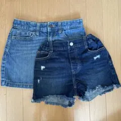 デニムスカート＆ショートパンツ 2点セット