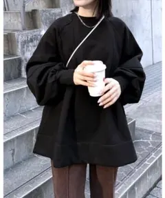 裏起毛タックAラインスウェットプルオーバー