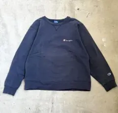 USA製 champion チャンピオン 青タグ スウェット navy L
