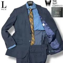 希少L【THE SUIT COMPANY】セットアップスーツ 2パンツ 撥水仕様