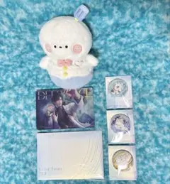 レイ 恋と深空 VIP ギフト アクリルブロック ぬいぐるみ バッジ3個 セット