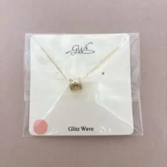 Glitz Wave リングモチーフ ネックレス ゴールド