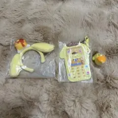 ポムポムプリン　ガラケー型パスケース　カチューシャミニ