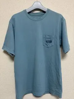 THE NORTH FACEノースフェイス ポケットTシャツ M ブルーグリーン