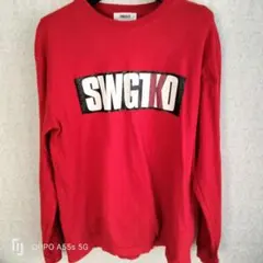 SWAGGER レッド ロングスリーブ Tシャツのサムネイル