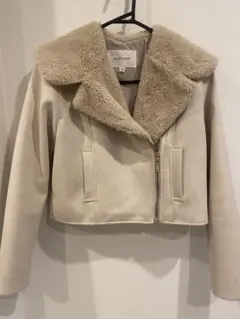 JILLSTUART ジルスチュアート　フェイクファーライダースジャケット
