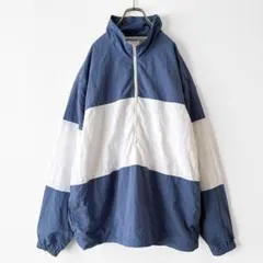 美品 フリークスストア ナイロンハーフジップアノラックブルゾン ゆったりのサムネイル