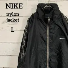 NIKE ナイキ ナイロンジャケット スウォッシュ刺繍ロゴ USAサイドライン