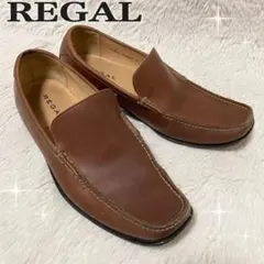 REGAL リーガル レザー スリッポン ローファー ブラウン レザーシューズ
