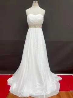 特別セール T-401-51中古ウエディングドレス☆ホワイト⭐︎3-7T