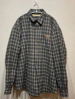 MASONPRINCEオーバーサイズ裏地キルティングチェック柄シャツジャケット