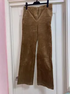 コーデュロイパンツ ワイドパンツ