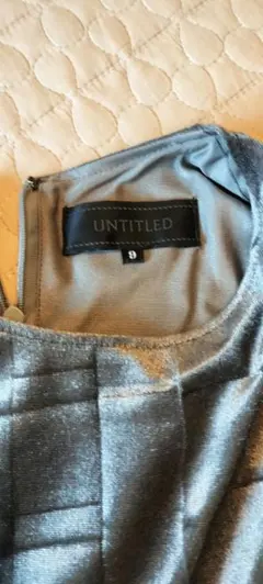 UNTITLEDノースリーブワンピース 9号サイズ　グレー