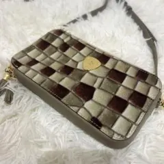 極美品】ATAO 【正規品】長財布 ステンドグラス風デザイン ストラップ 