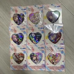 Link Like! ラブライブ×オンゲキ キラキラハート型缶バッジ