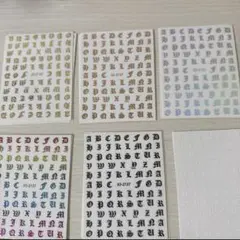 ネイルパーツシール 6枚セット