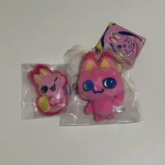 たまごっち みゃおっち ぬいぐるみキーホルダー アップリケバッジ
