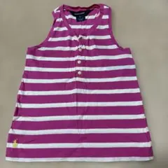 RALPH LAUREN ボーダー タンクトップ ピンク 5のサムネイル