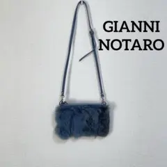 GIANNI NOTAROジャンニノターロ イタリア製 ファー ショルダーバッグ