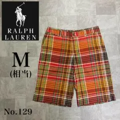 Ralph Lauren 刺繍ロゴ ハーフパンツ チェック柄 マルチカラー