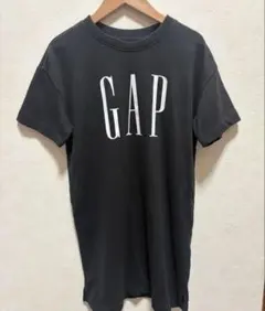 【GAP】Tシャツ 半袖カットソー ロゴ ブラック M