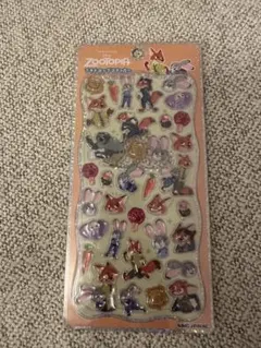 【新品未開封】ディズニー ズートピア ぷっくり プチドロップステッカー シール